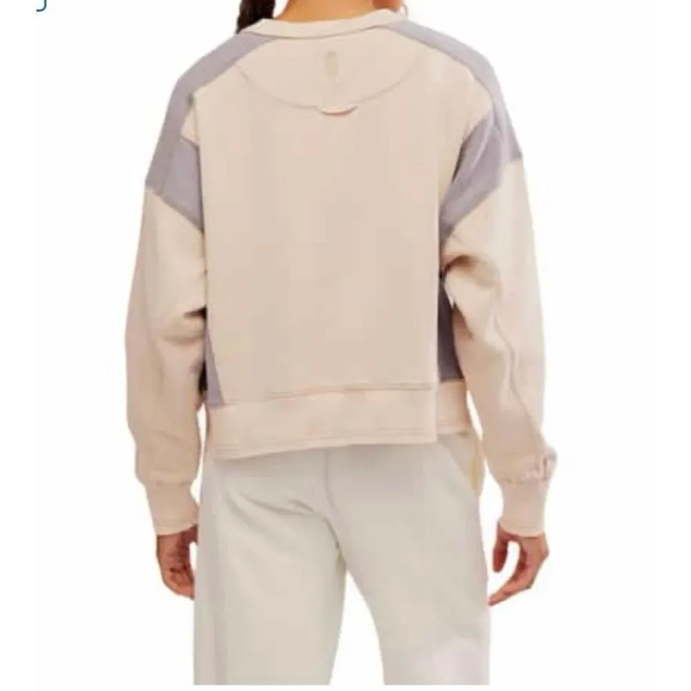 Free People Women's Intercept Colorblock Pullover size xs